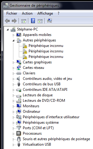 Périphérique inconnu