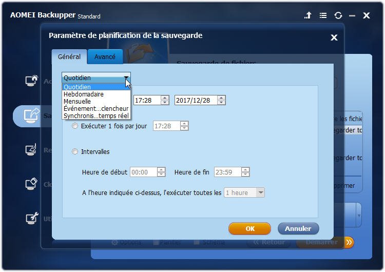 Sauvegarde automatique